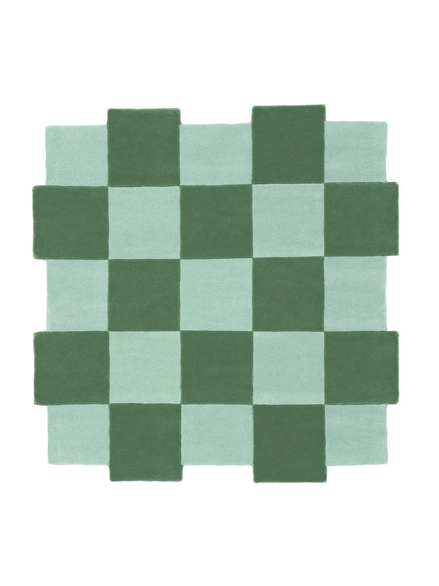250x250 см, Индия, Современные, Wool, зелёный