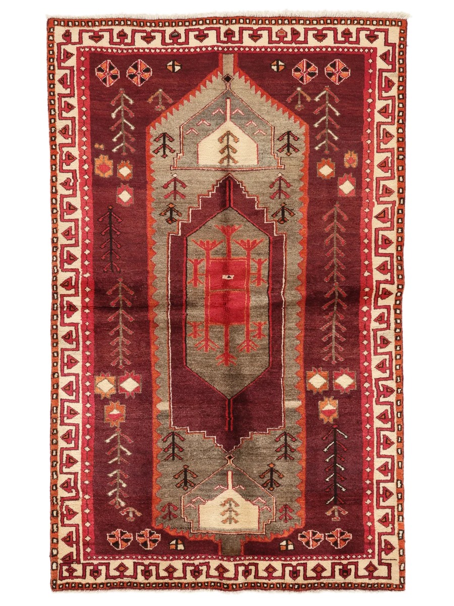 138x224 см, Иран, Восточные, Wool, красный