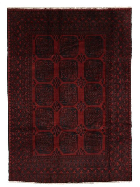 198x280 см, Афганистан, Акче, Wool, чёрный