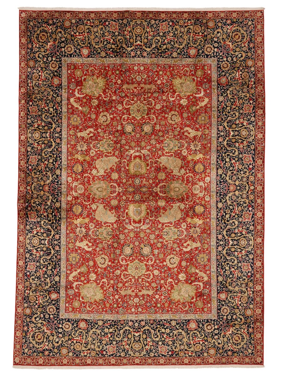 303x436 см, Индия, Шёлк, Silk, коричневый