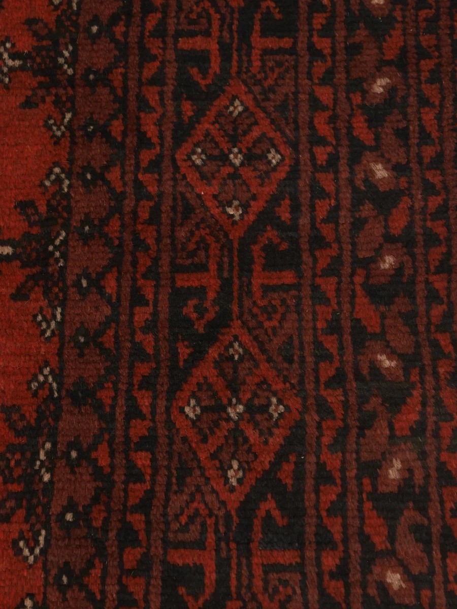 194x285 см, Афганистан, Акче, Wool, чёрный — вид 4