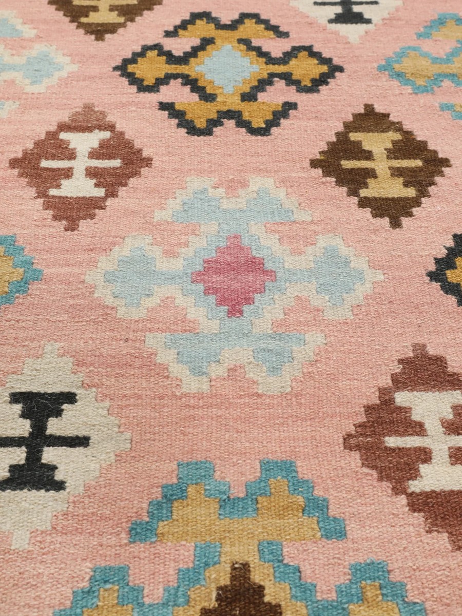 80x250 см, Индия, Килимы, Wool, синий — вид 2