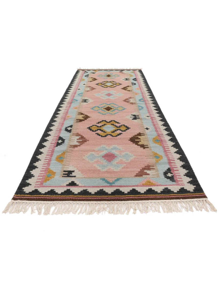 80x250 см, Индия, Килимы, Wool, синий — вид 6