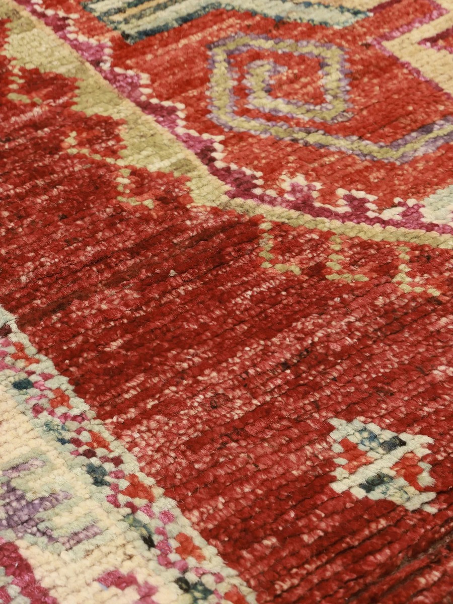 119x181 см, Афганистан, Казак, Wool, красный — вид 3