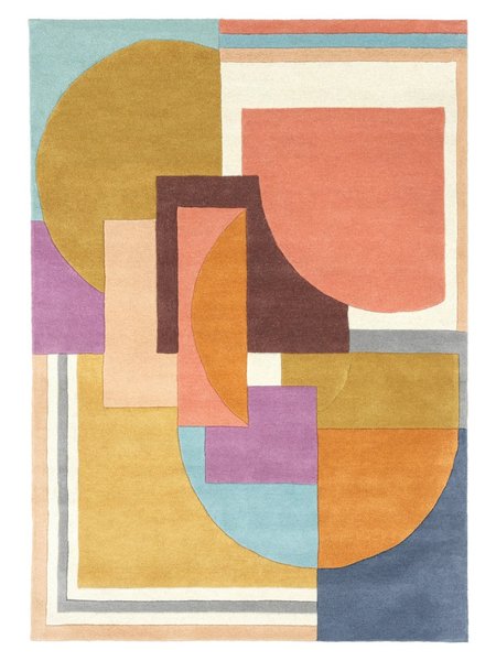 200x300 см, Индия, Современные, Wool, многоцветный