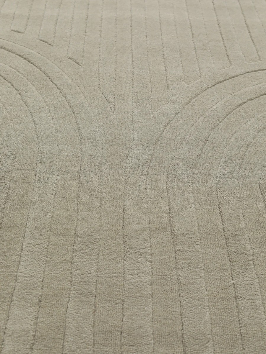 160x230 см, Индия, Современные, Wool, серо-бежевый — вид 8