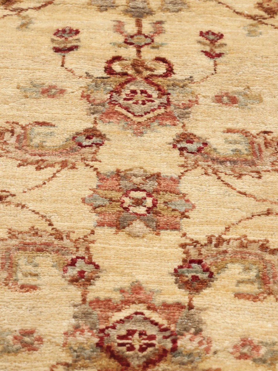 92x158 см, Афганистан, Зиглер, Wool, бежевый
