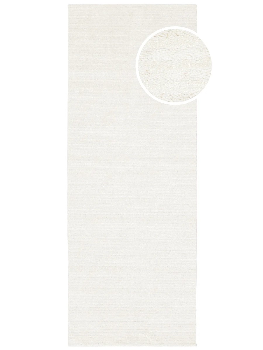 80x250 см, Индия, Однотонные, Viscose, белый