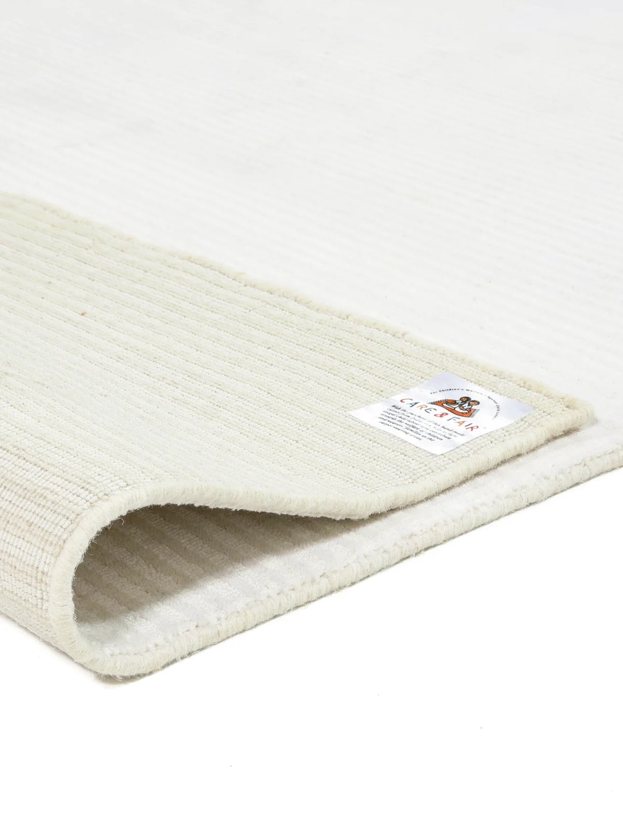 80x250 см, Индия, Однотонные, Viscose, белый — вид 4