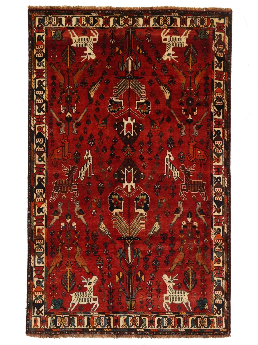 169x270 см, Иран, Кашкай, Wool, чёрный