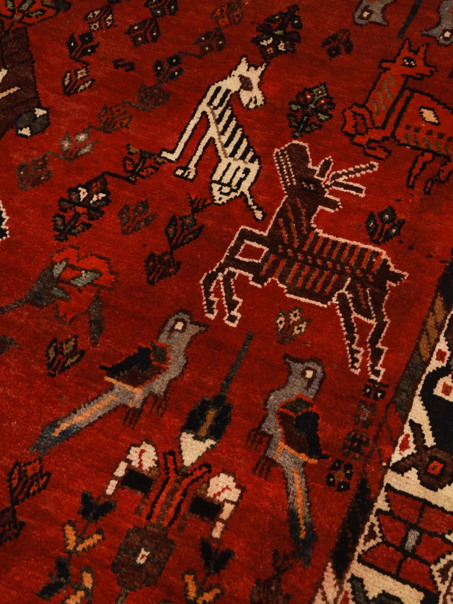 169x270 см, Иран, Кашкай, Wool, чёрный — вид 3