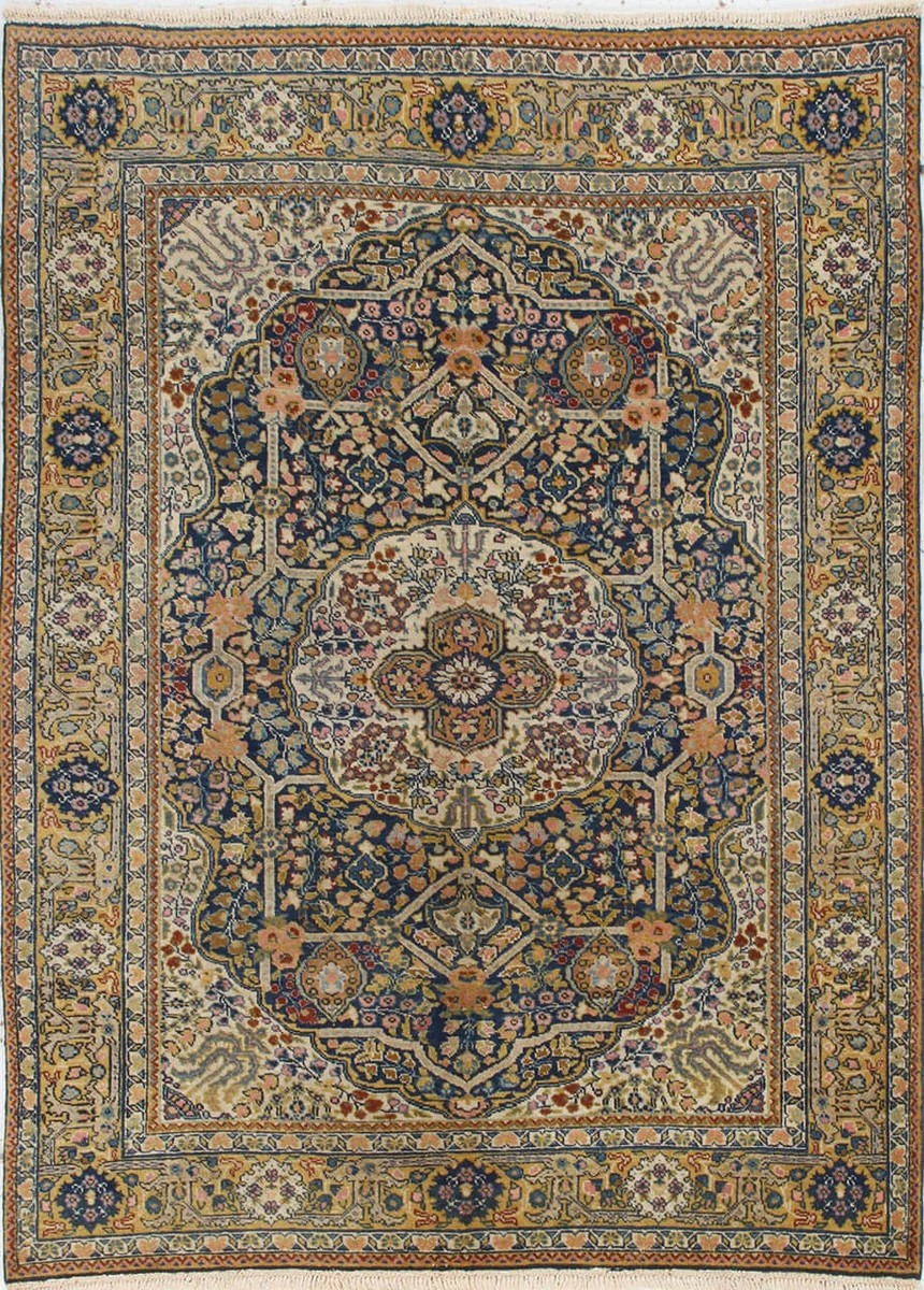 140x186 см, Иран, Табриз, Wool, коричневый
