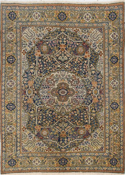 140x186 см, Иран, Табриз, Wool, коричневый