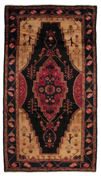 161x292 см, Иран, Сарук, Wool, чёрный