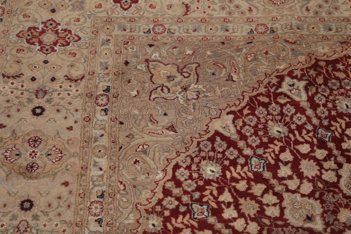 245x322 см, Индия, Табриз, Wool, коричневый — вид 4