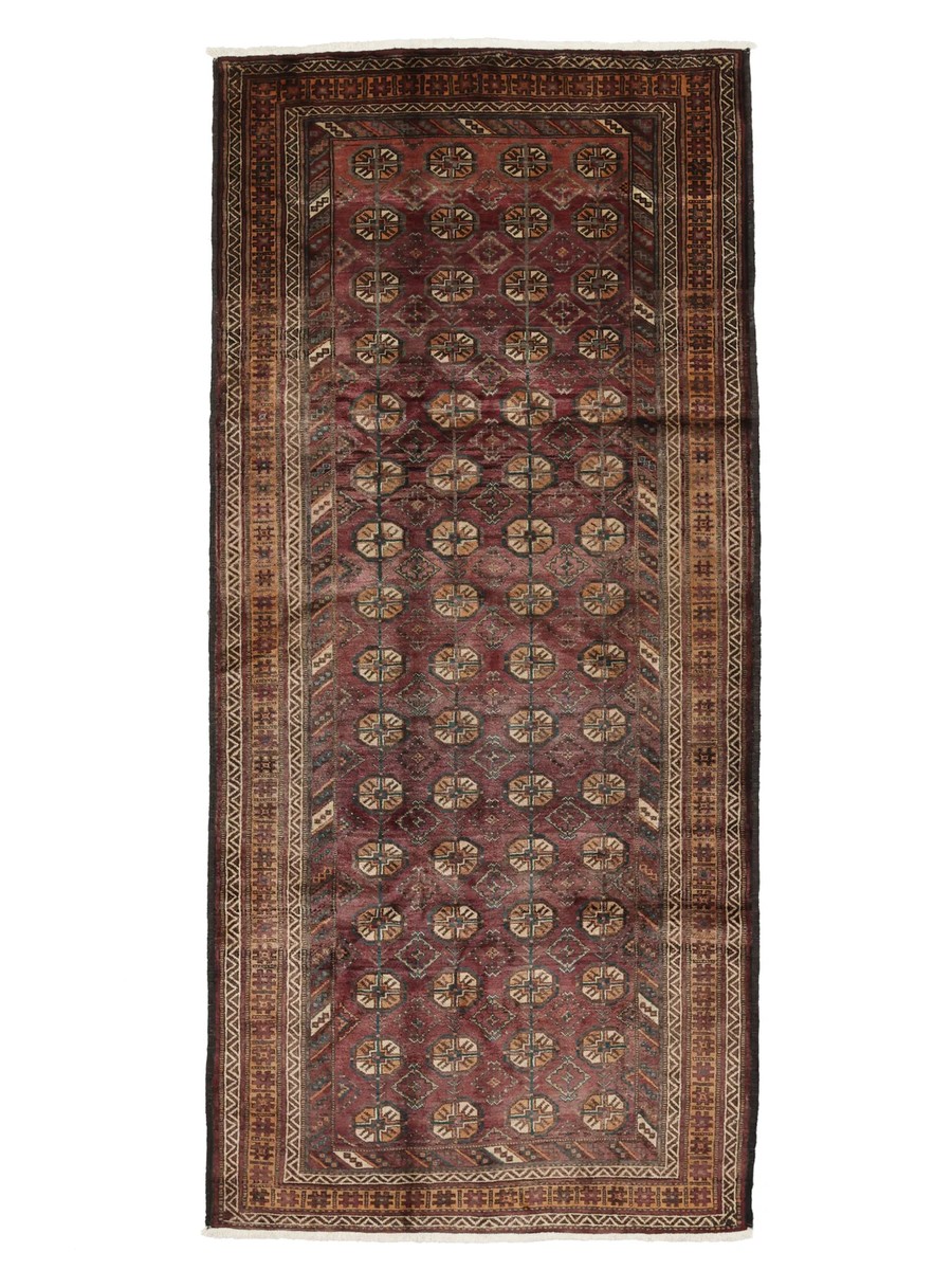 132x285 см, Иран, Балучи, Wool, чёрный