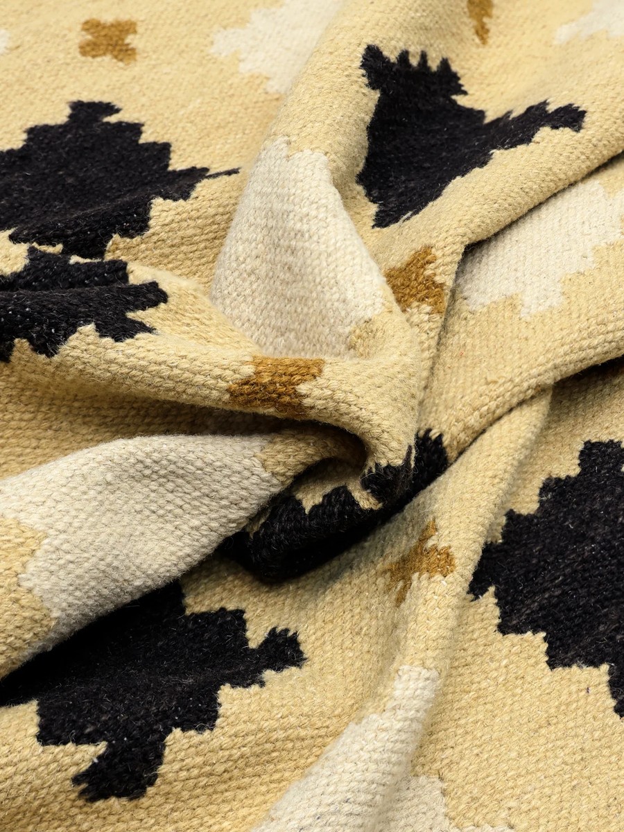 160x230 см, Индия, Современные, Wool, жёлтый — вид 4