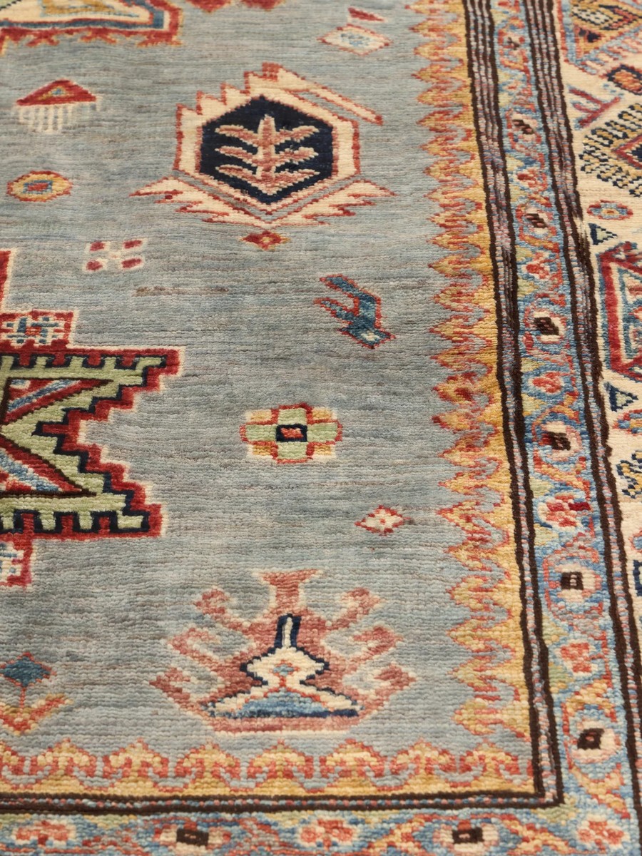 113x187 см, Афганистан, Казак, Wool, бежевый