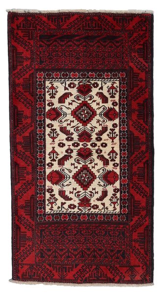 90x168 см, Иран, Балучи, Wool, чёрный