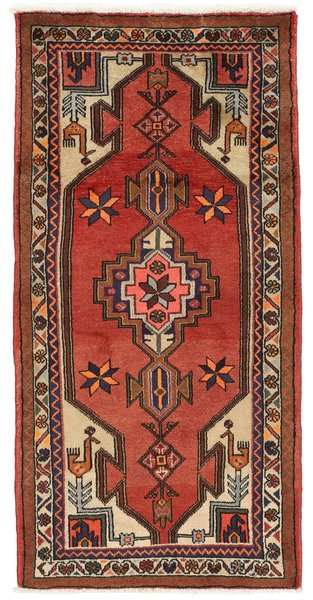 80x163 см, Иран, Хамадан, Wool, чёрный
