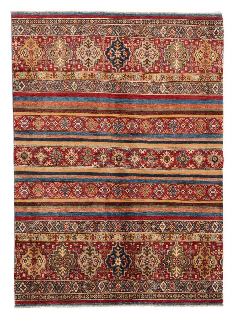 153x211 см, Афганистан, Восточные, Wool, красный