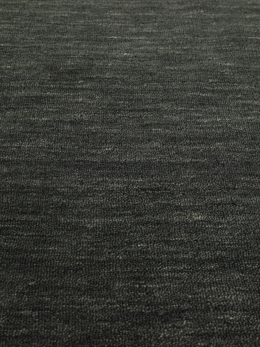 Ø250 см, Индия, Однотонные, Wool, чёрный — вид 5