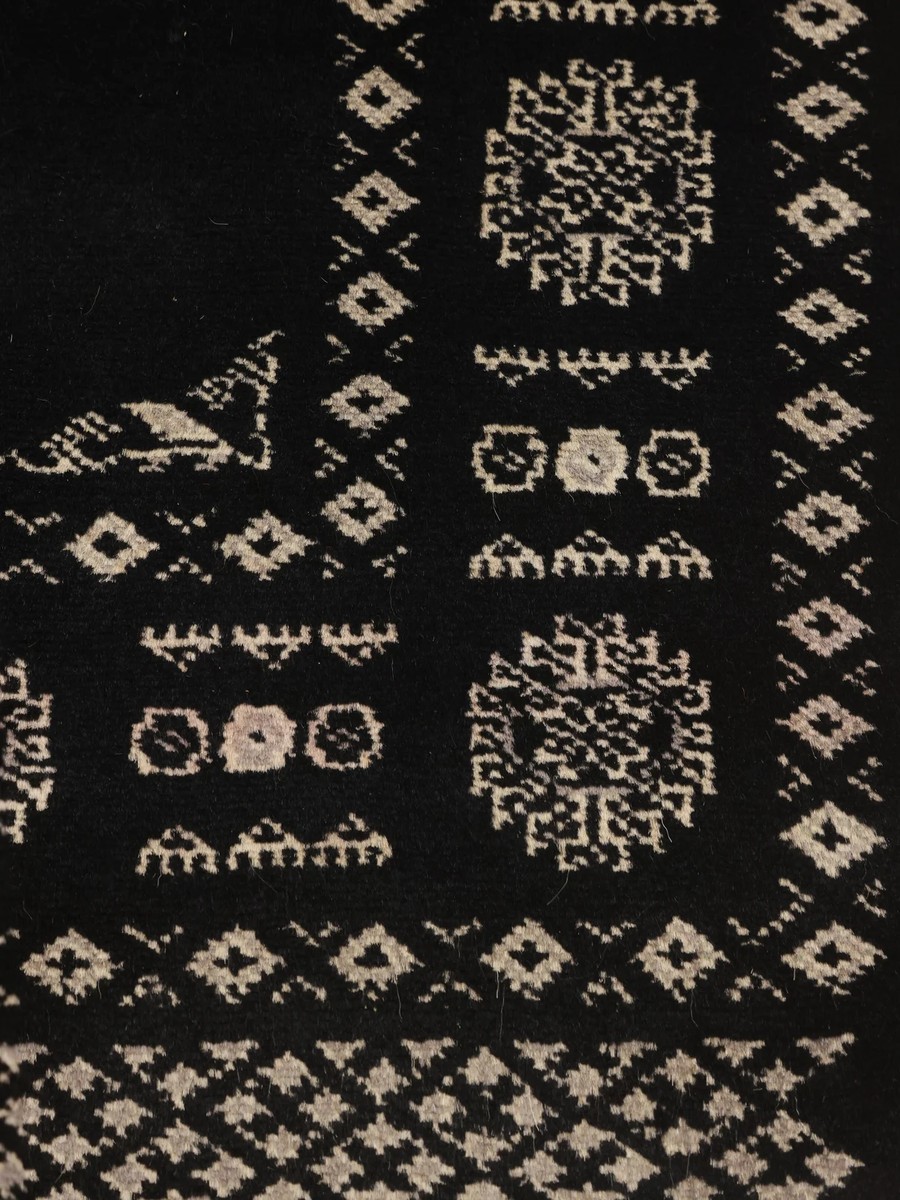 80x241 см, Пакистан, Афган / Пакистан, Wool, чёрный