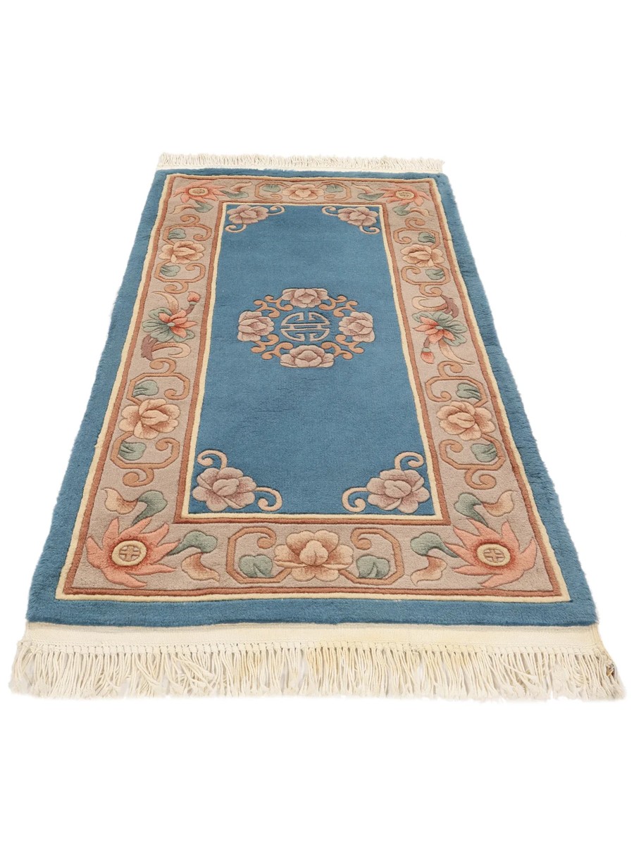 76x140 см, Китай, Шэгги, Wool, тёмно-синий — вид 3