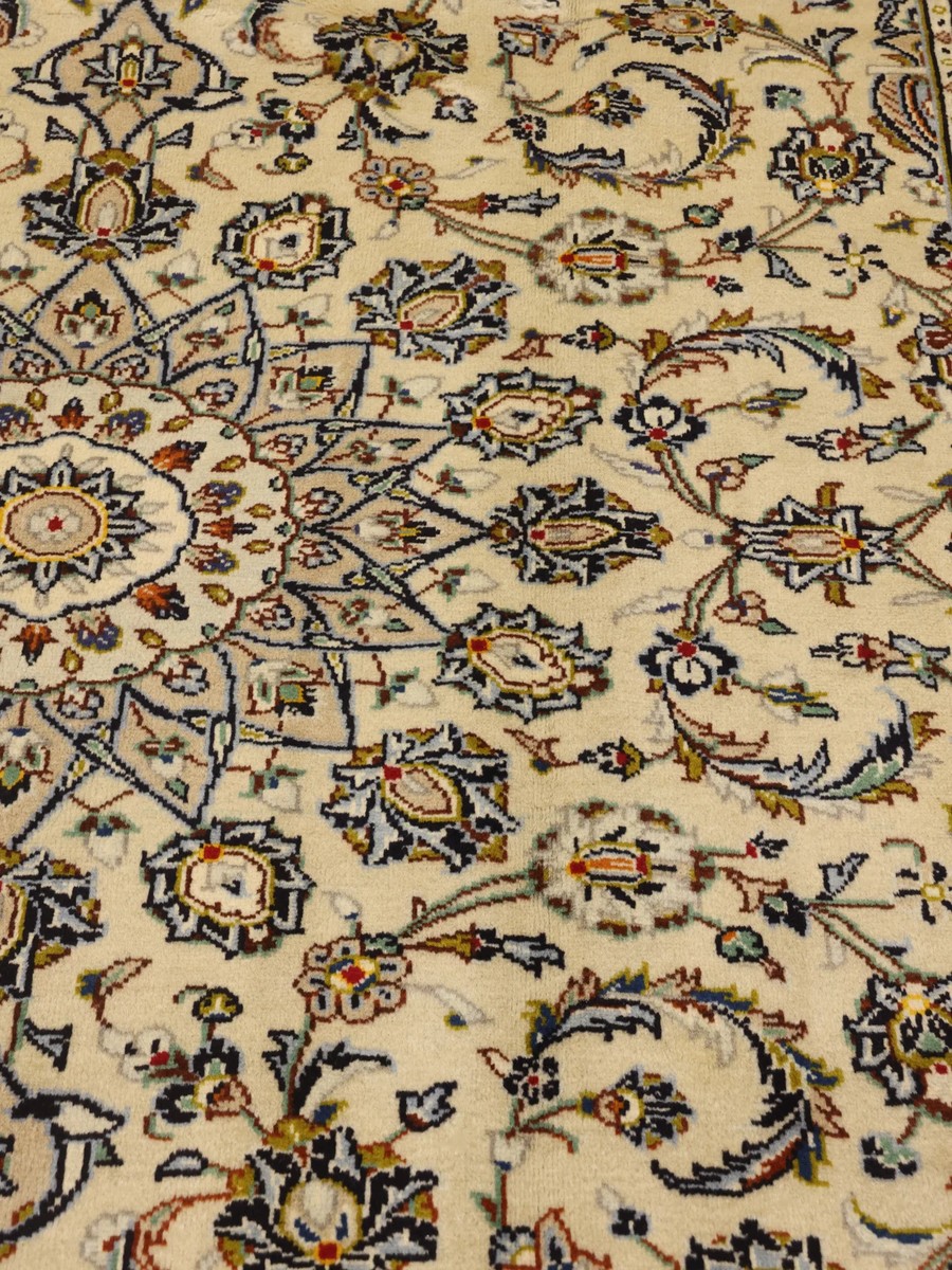 205x297 см, Иран, Кашан, Wool, оранжевый — вид 3