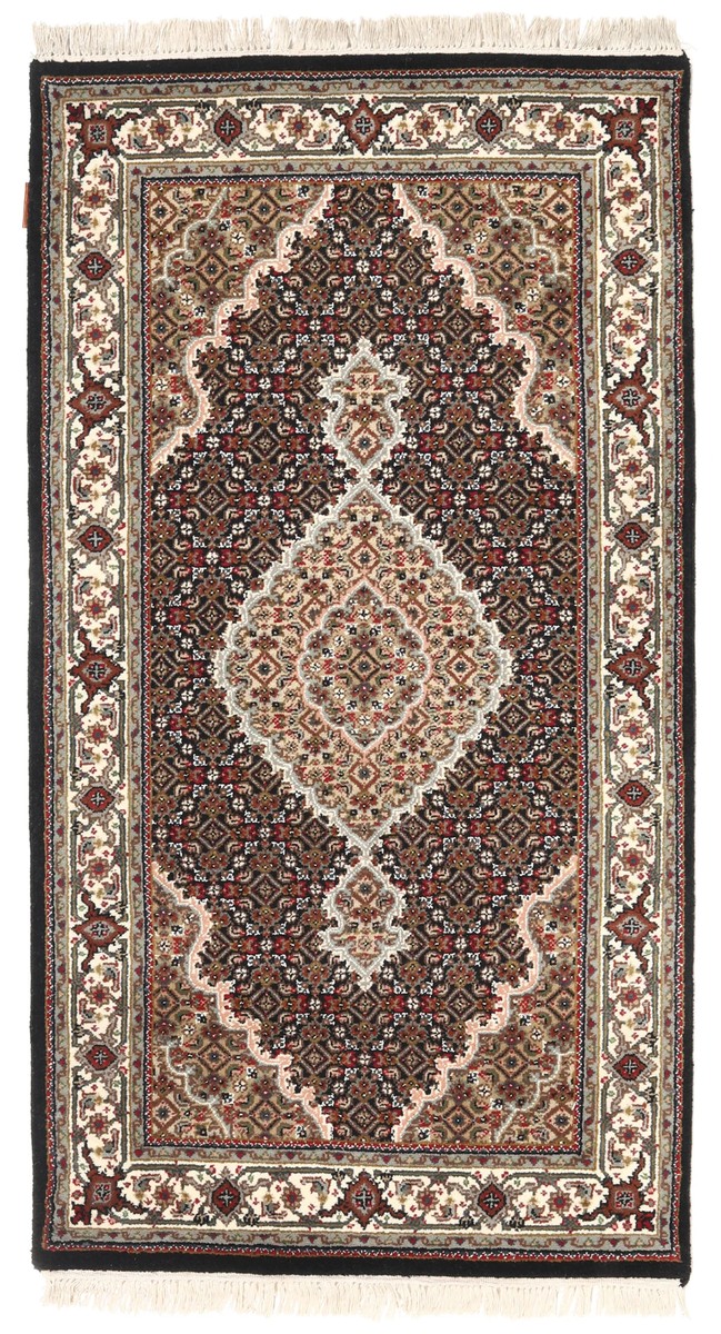 93x162 см, Индия, Табриз, Wool, оранжевый
