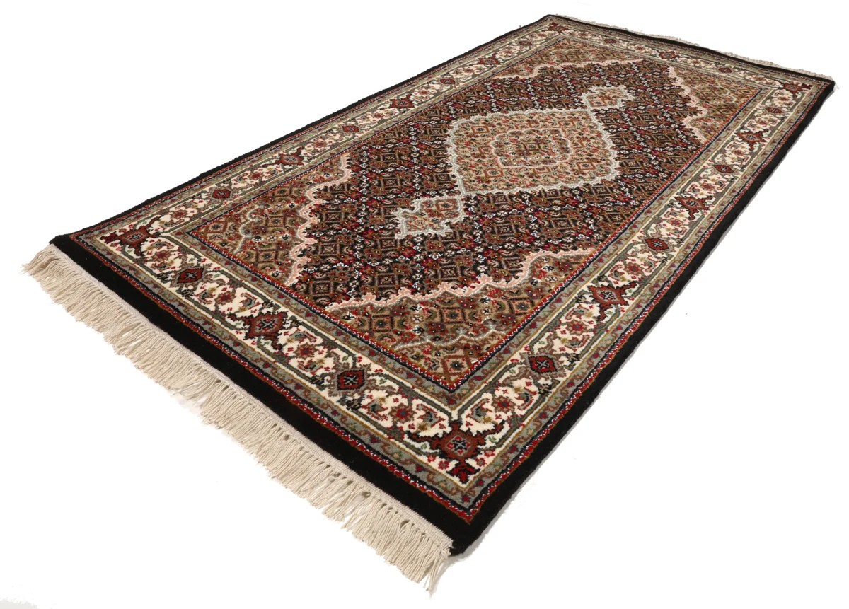 93x162 см, Индия, Табриз, Wool, оранжевый — вид 2