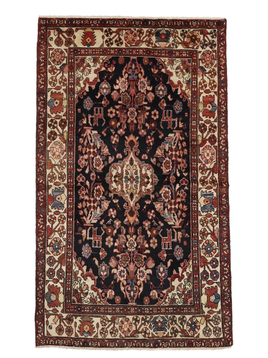 132x248 см, Иран, Бахтиари, Wool, чёрный