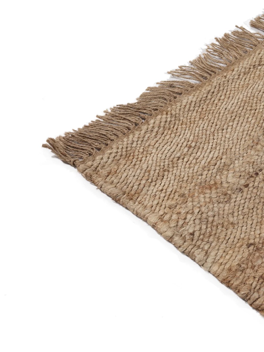 200x300 см, Индия, Современные, 100% Jute, натуральный белый — вид 3