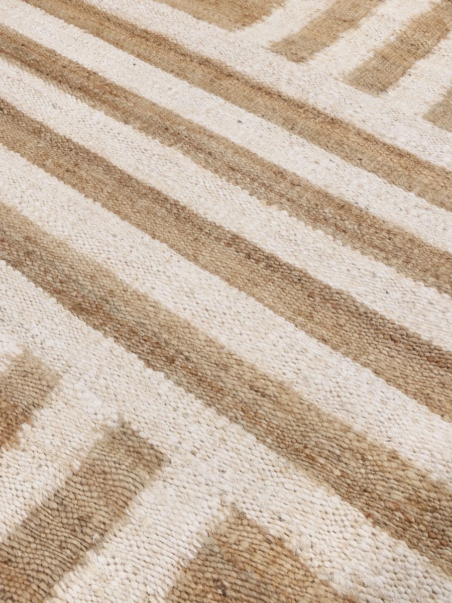 200x300 см, Индия, Современные, 100% Jute, натуральный белый — вид 4