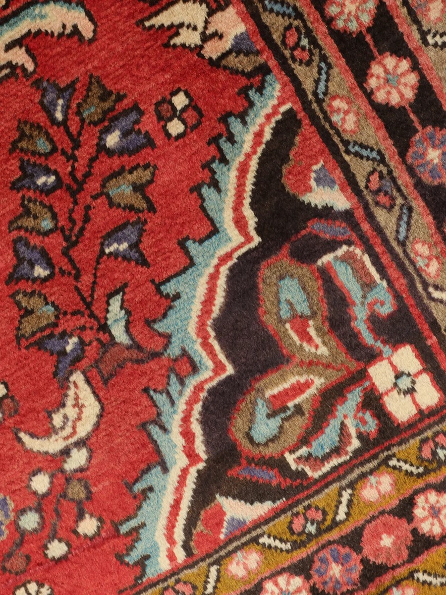 110x155 см, Иран, Восточные, Wool, красный — вид 4