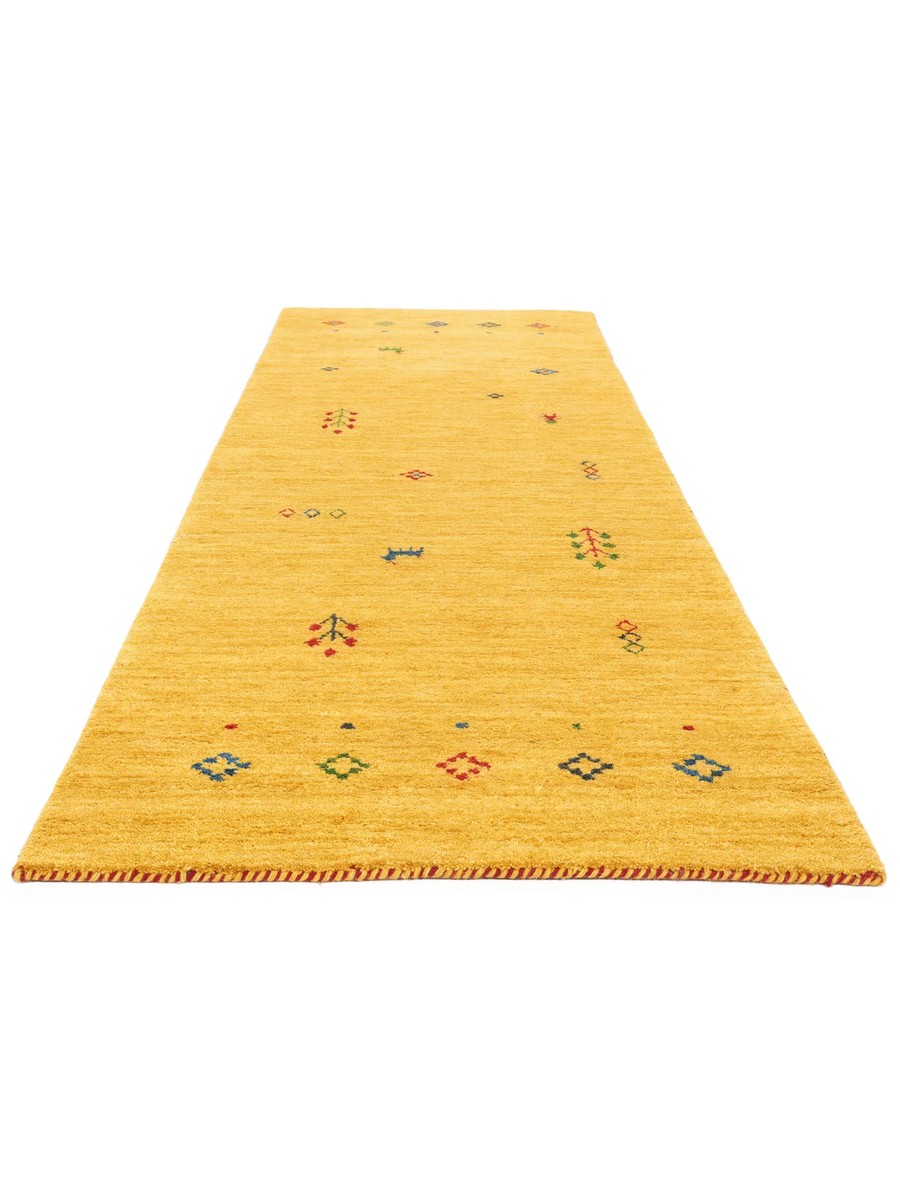 80x250 см, Индия, Габбе, Wool, жёлтый — вид 3