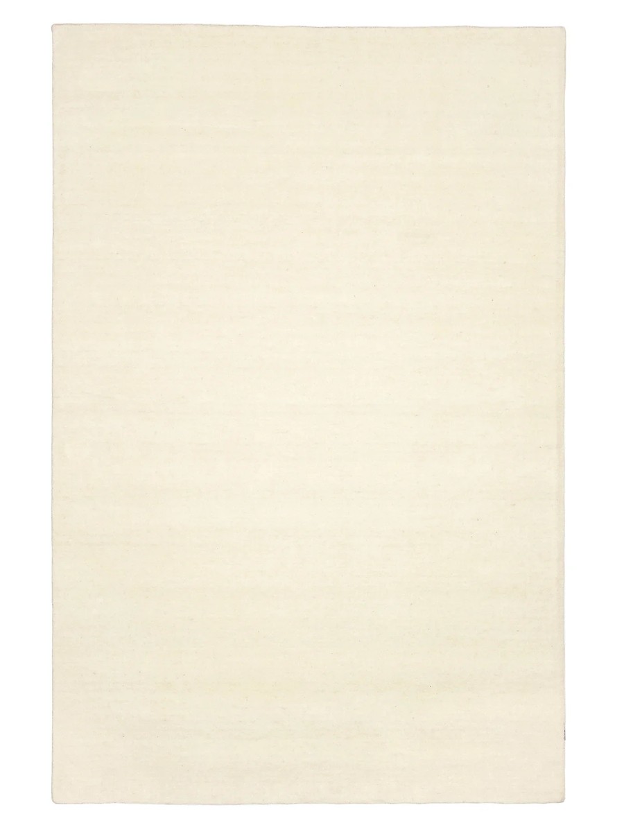 140x200 см, Индия, Однотонные, Wool, белый