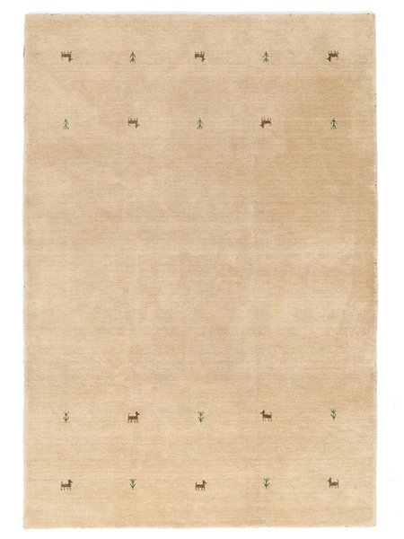 190x290 см, Индия, Габбе, Wool, бежевый