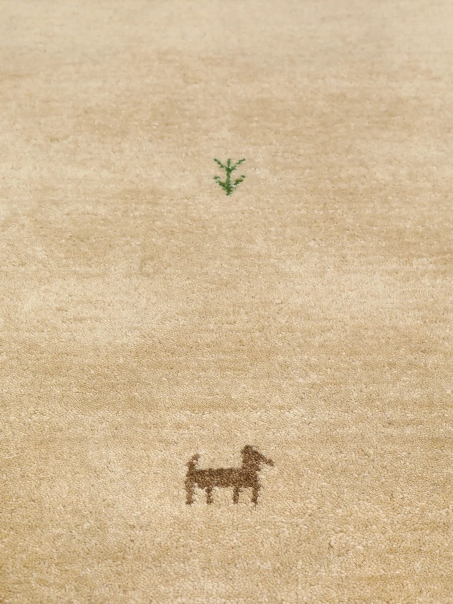 190x290 см, Индия, Габбе, Wool, бежевый — вид 4
