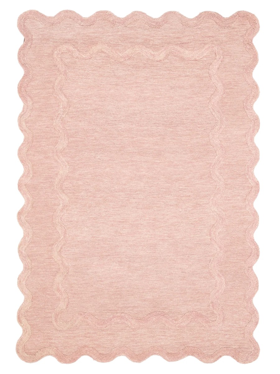 160x230 см, Индия, Современные, Wool, розовый