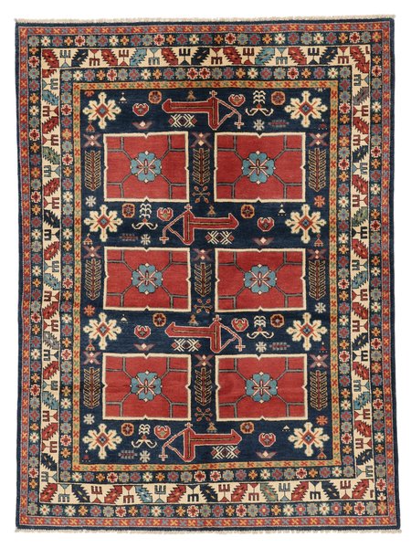 149x203 см, Афганистан, Казак, Wool, чёрный