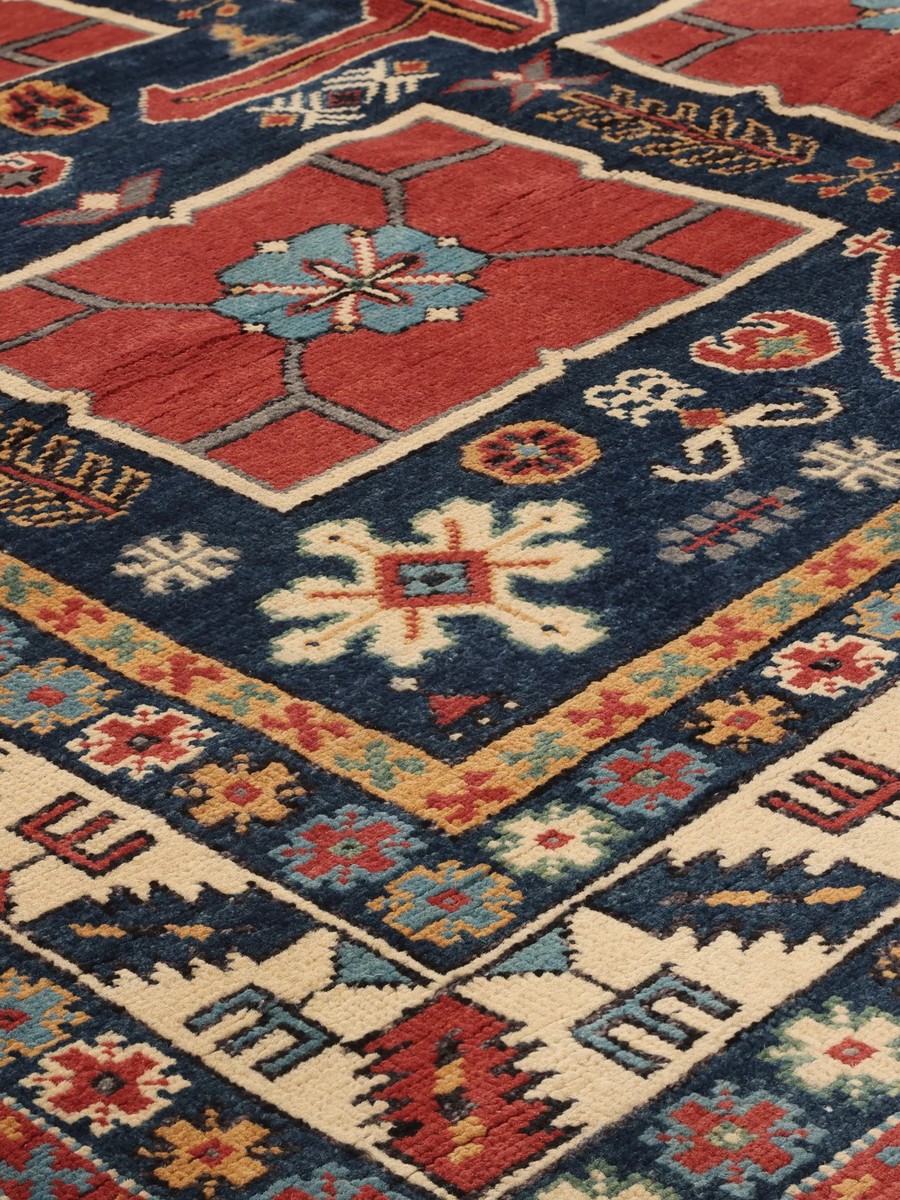 149x203 см, Афганистан, Казак, Wool, чёрный — вид 5