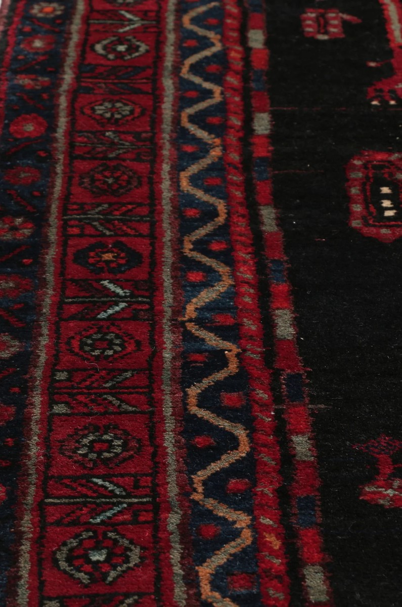 132x290 см, Иран, Восточные, Wool, чёрный — вид 5