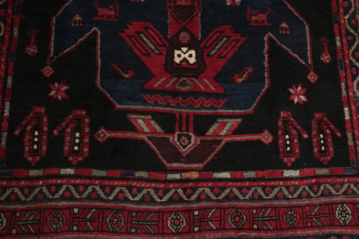132x290 см, Иран, Восточные, Wool, чёрный — вид 9