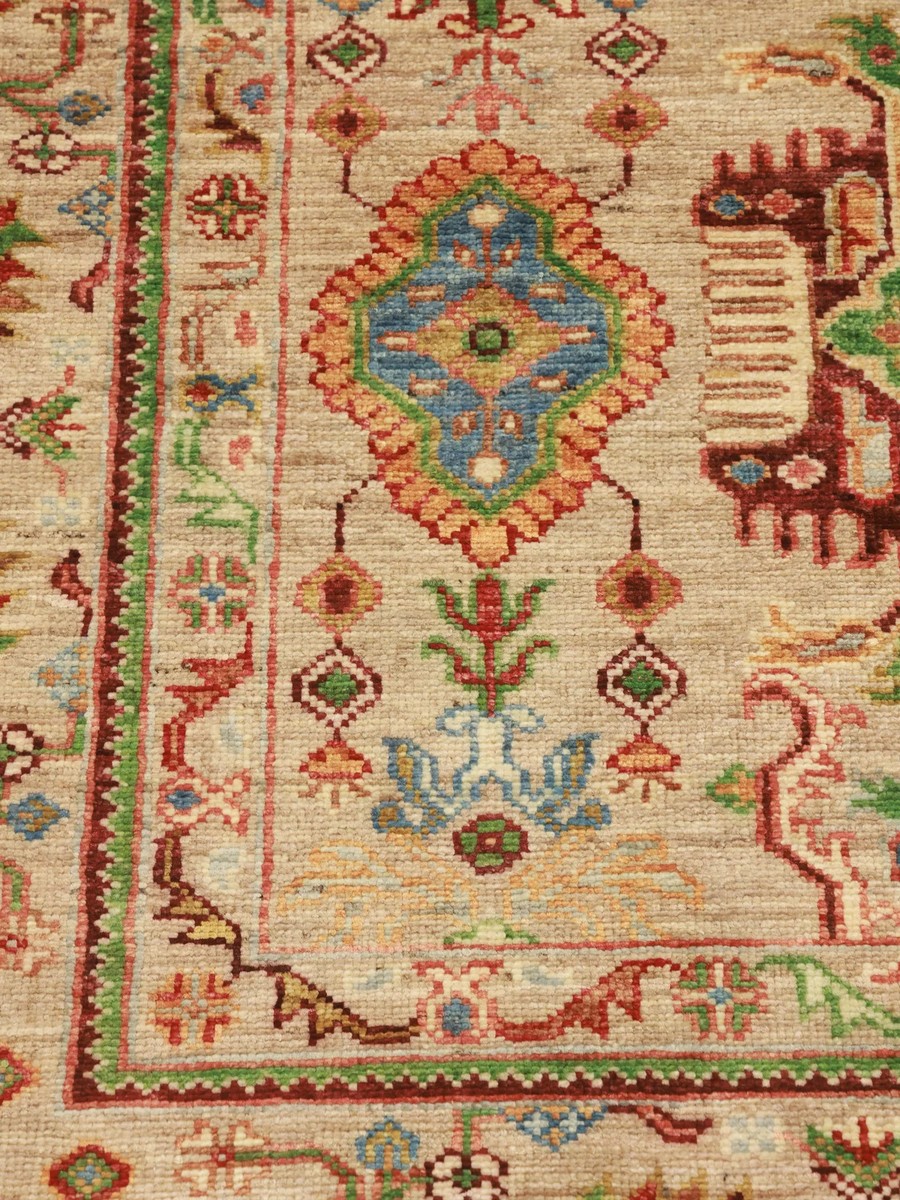 175x244 см, Афганистан, Восточные, Wool, оранжевый — вид 3