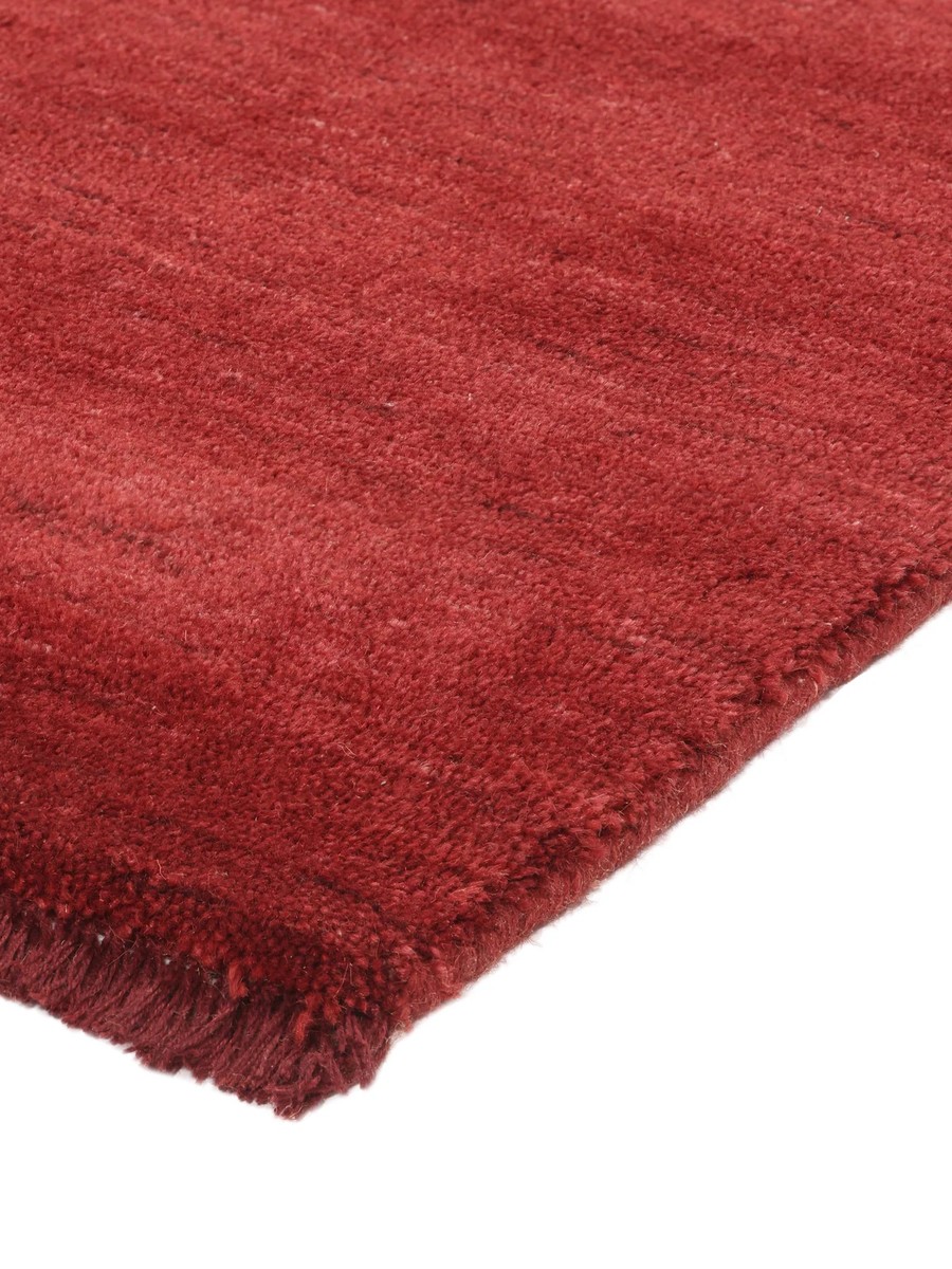 250x300 см, Индия, Однотонные, Wool, красный