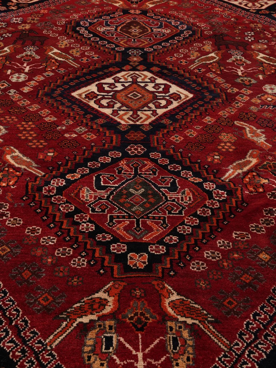 210x295 см, Иран, Кашкай, Wool, чёрный — вид 4