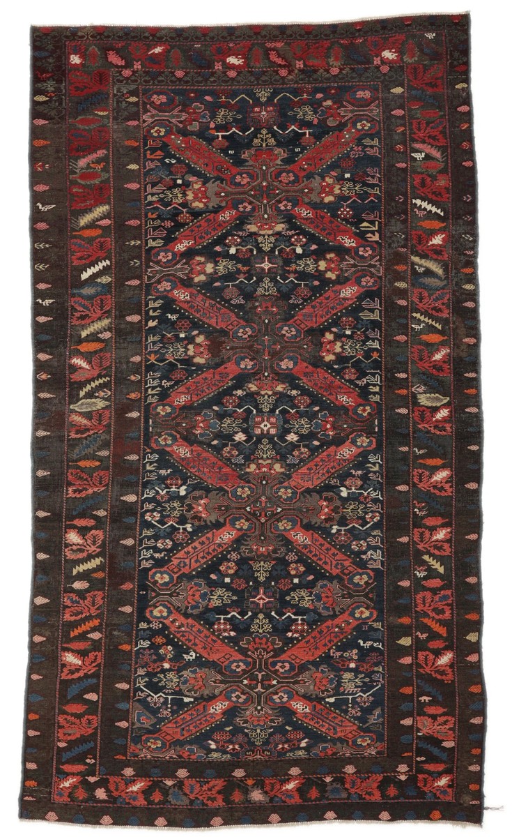 190x332 см, Восточные, Wool, чёрный