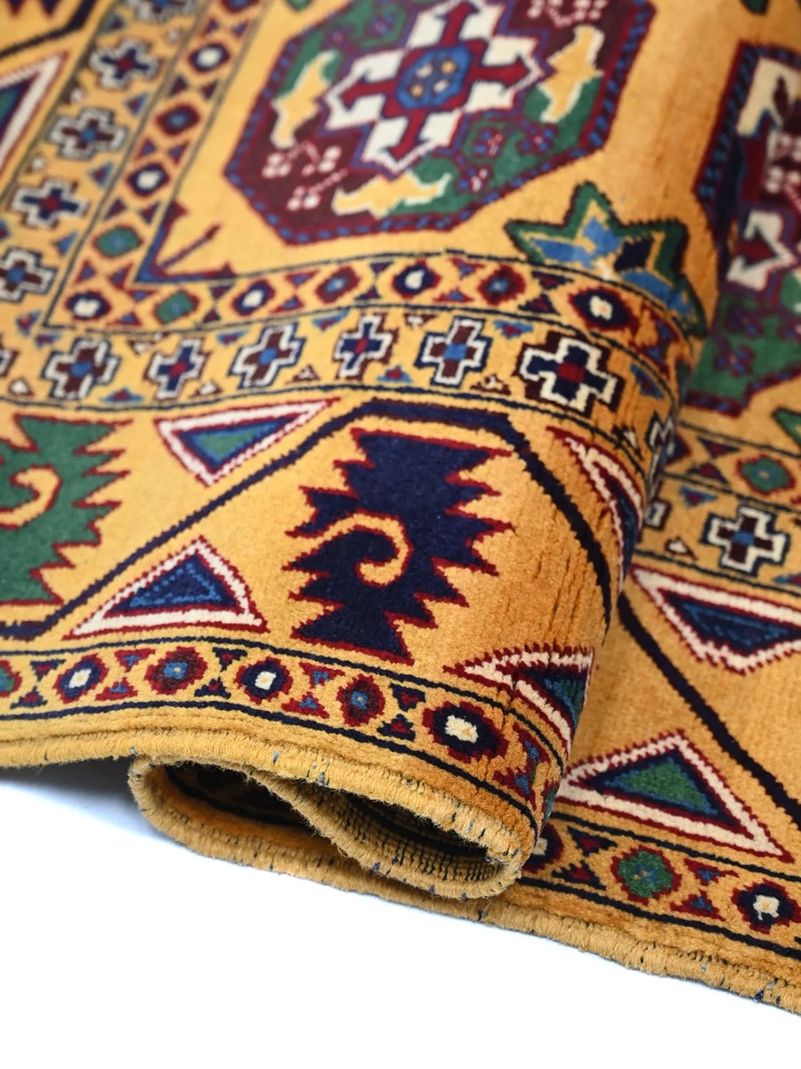 98x147 см, Афганистан, Афган / Пакистан, Wool, оранжевый — вид 4