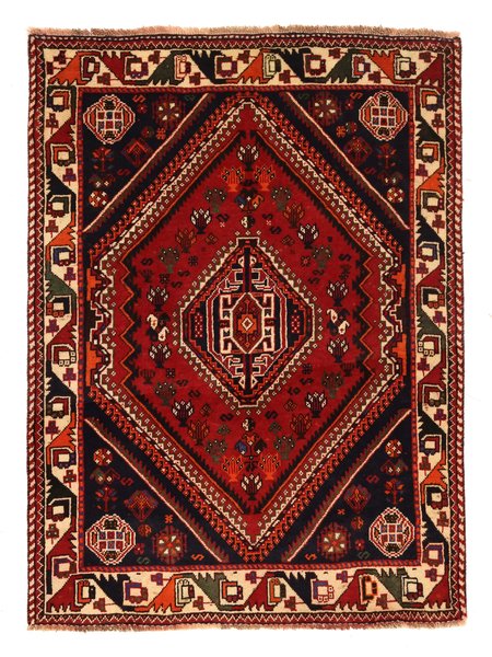 119x166 см, Иран, Кашкай, Wool, красный